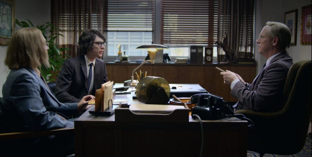 A Futile and Stupid Gesture set — production design by Jonah Markowitz